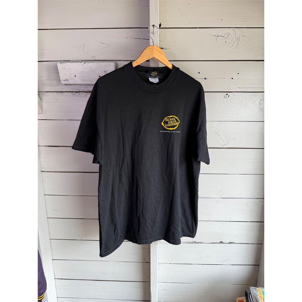 Mikes Hard Lemonade Vintage Graphic T-Shirt Mens XL Black Lemonade With A Kick